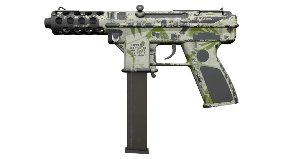 Tec-9 | Bamboo Forest (Battle-Scarred)