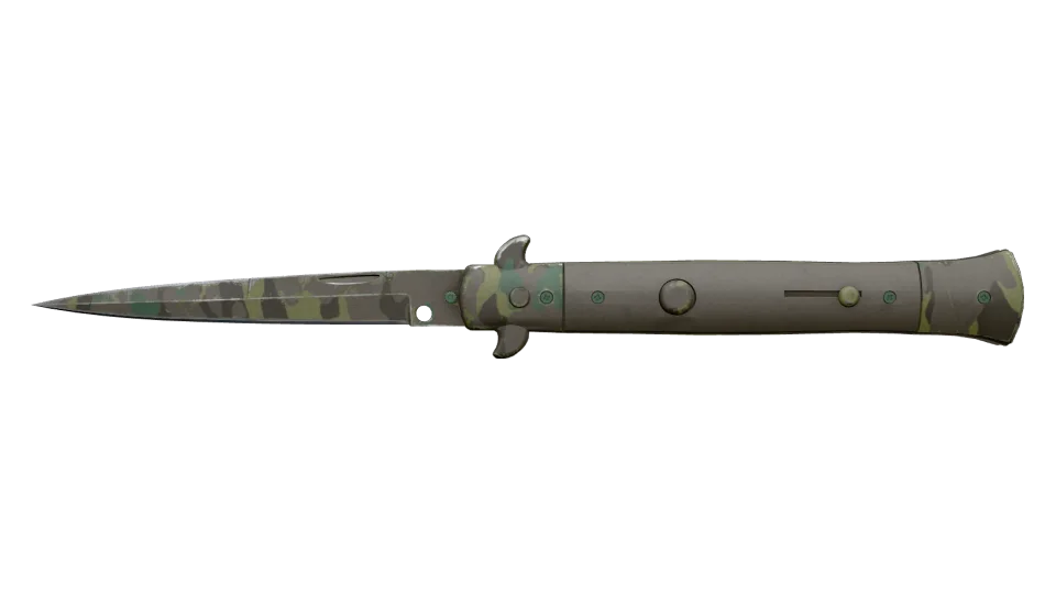 ★ Stiletto Knife | Boreal Forest (Well-Worn)