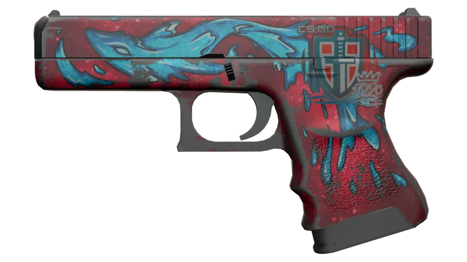 Glock-18 | Water Elemental (Battle-Scarred)
