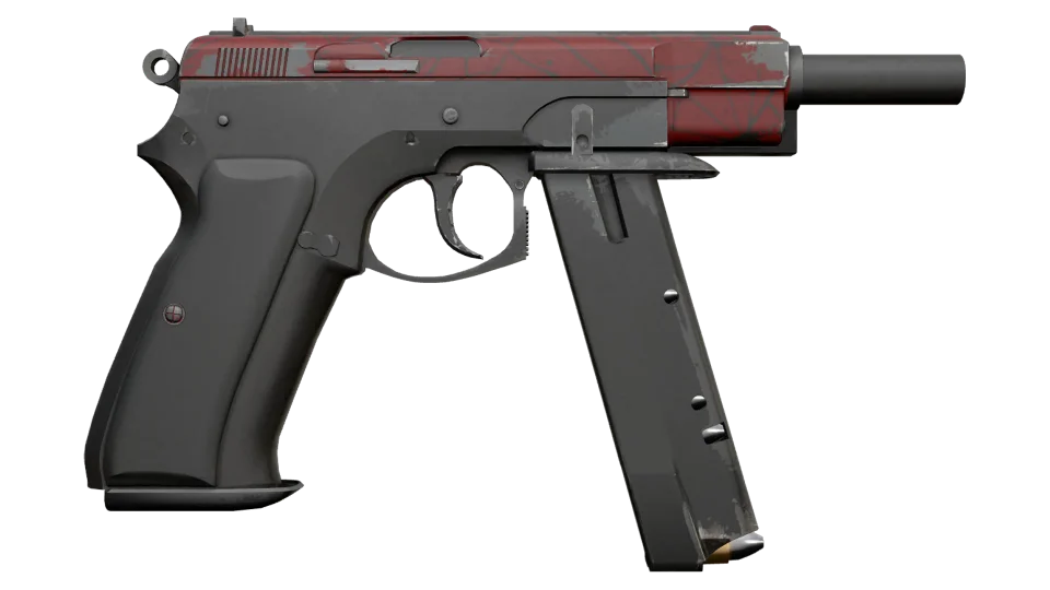 Miniatura de StatTrak™ CZ75-Auto | Crimson Web (Well-Worn)