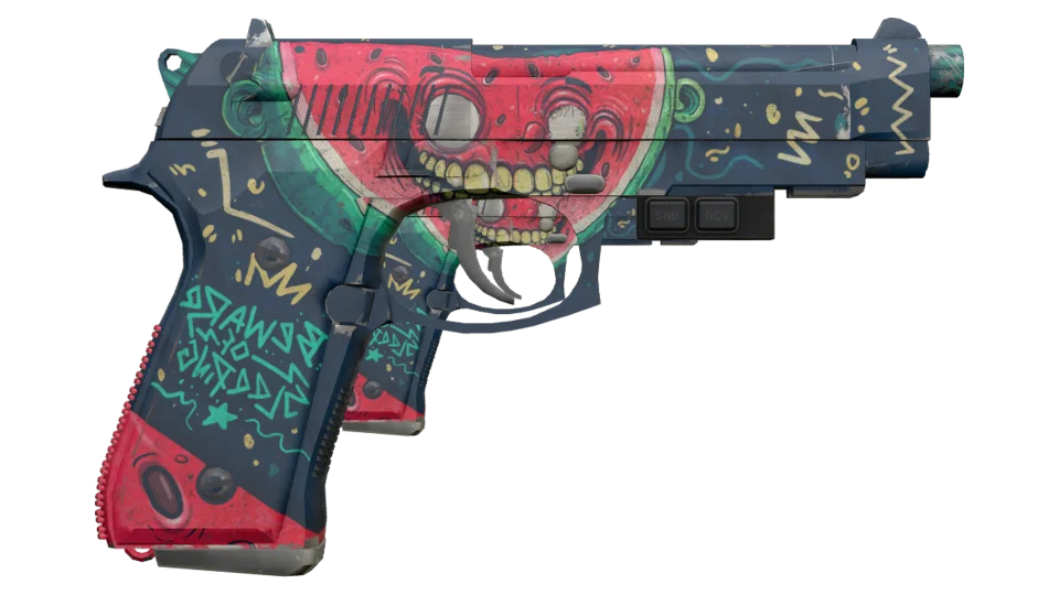 StatTrak™ Dual Berettas | Melondrama (Battle-Scarred) thumbnail