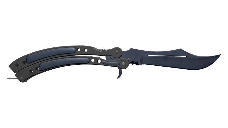 ★ Butterfly Knife | Blue Steel (Battle-Scarred) thumbnail