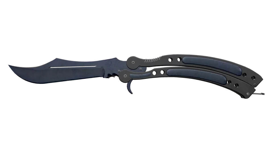 ★ Butterfly Knife | Blue Steel (Battle-Scarred)
