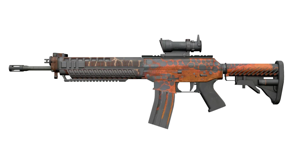 SG 553 | Tiger Moth (Battle-Scarred)