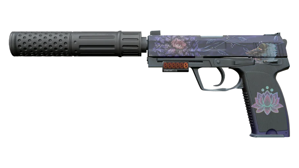 StatTrak™ USP-S | Black Lotus (Well-Worn)