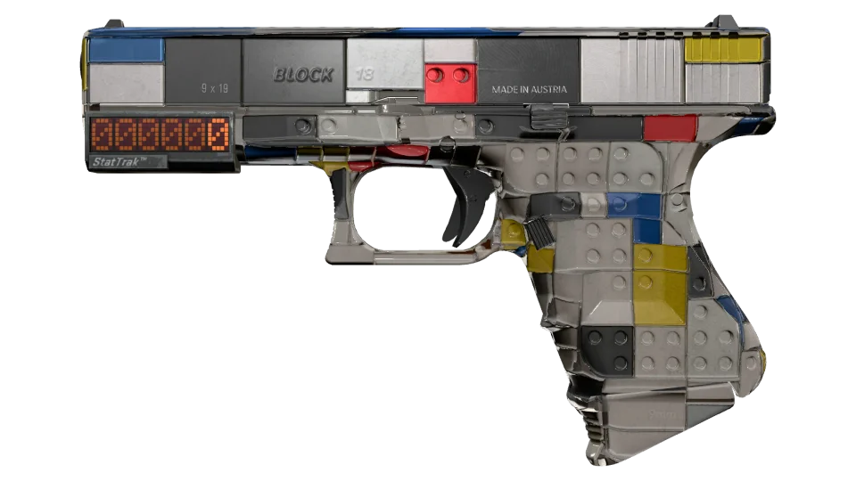 StatTrak™ Glock-18 | Block-18 (Minimal Wear)