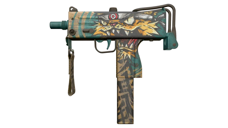 MAC-10 | Cat Fight (Battle-Scarred)