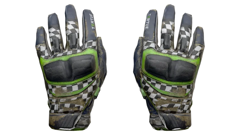 Miniatura de ★ Moto Gloves | Finish Line (Battle-Scarred)