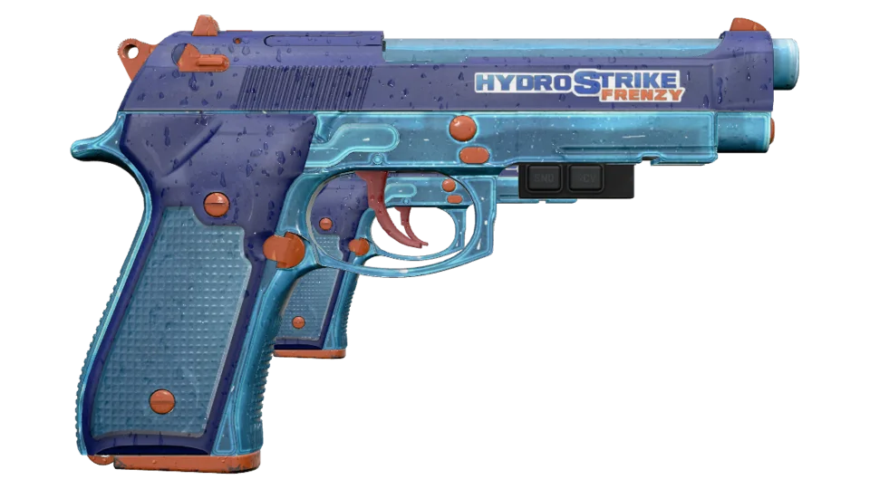 StatTrak™ Dual Berettas | Hydro Strike (Field-Tested) thumbnail