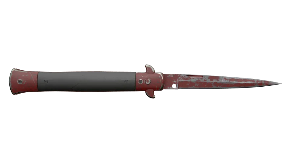 ★ Stiletto Knife | Crimson Web (Battle-Scarred) thumbnail