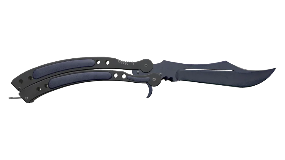 ★ Butterfly Knife | Blue Steel (Battle-Scarred) thumbnail