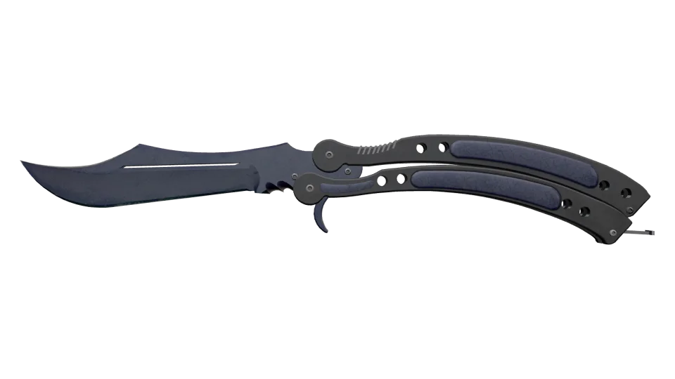 ★ Butterfly Knife | Blue Steel (Battle-Scarred) thumbnail