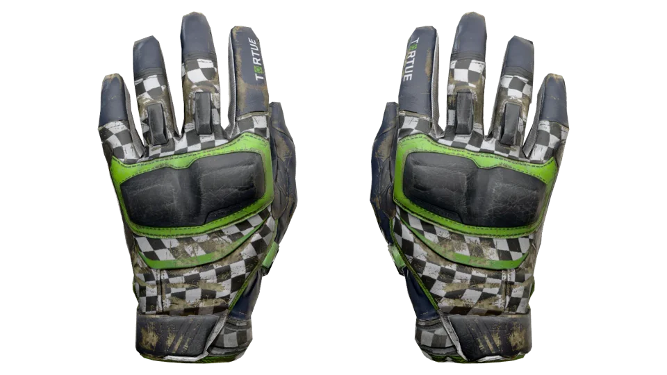 Miniatura de ★ Moto Gloves | Finish Line (Battle-Scarred)