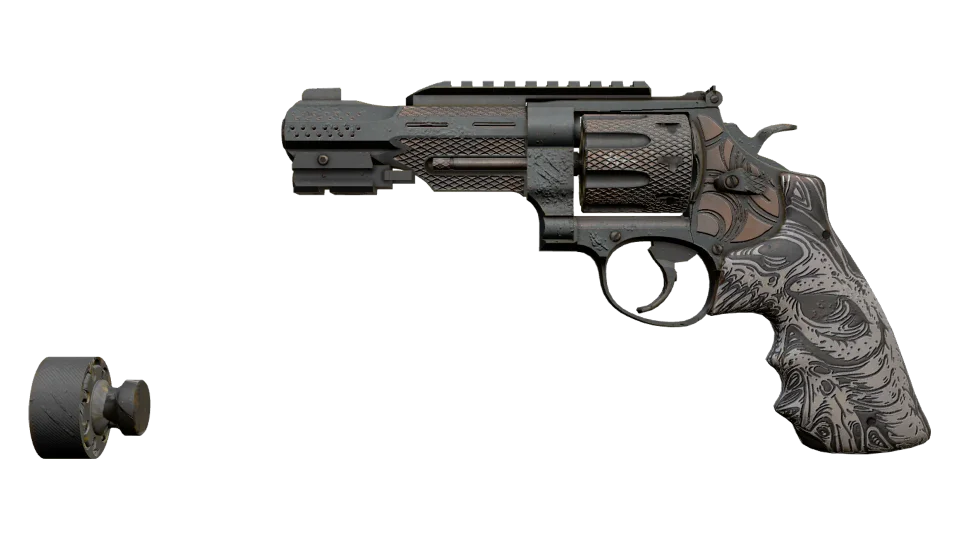 R8 Revolver | Bone Forged (Minimal Wear)