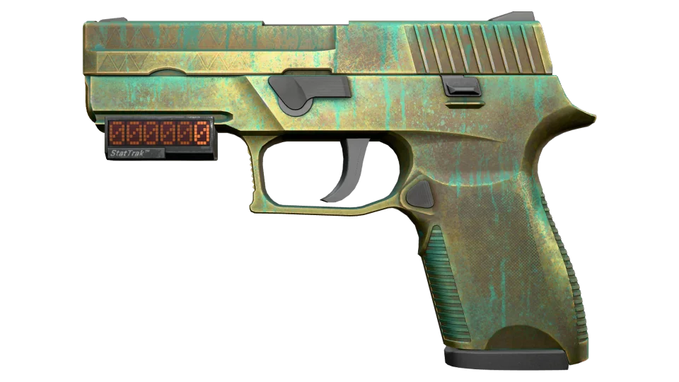 StatTrak™ P250 | Verdigris (Battle-Scarred) thumbnail
