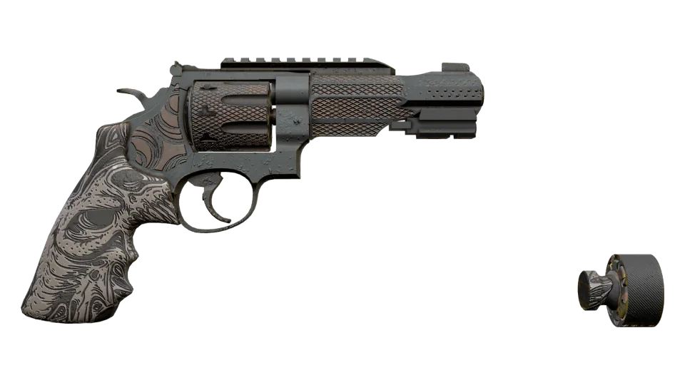 Miniature de R8 Revolver | Bone Forged (Minimal Wear)