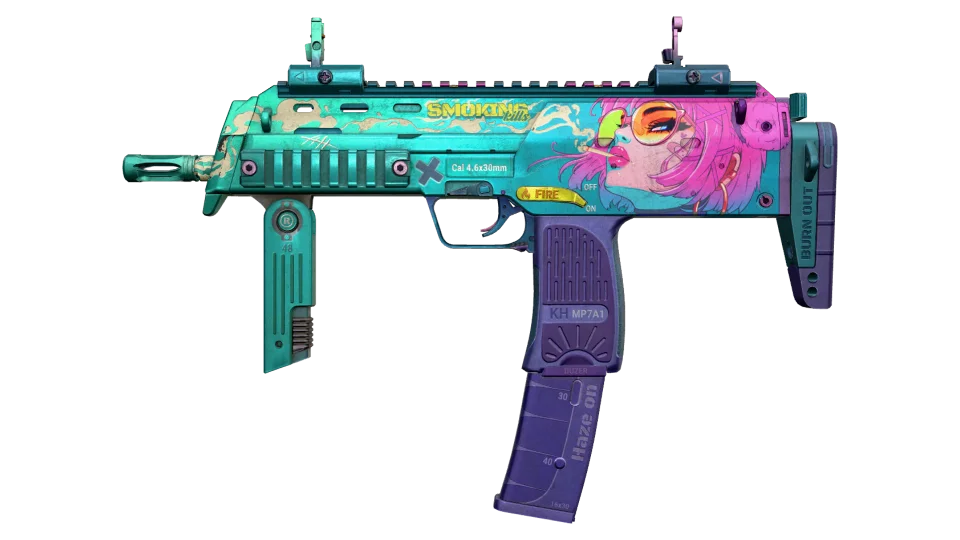 Miniatura de MP7 | Smoking Kills (Well-Worn)