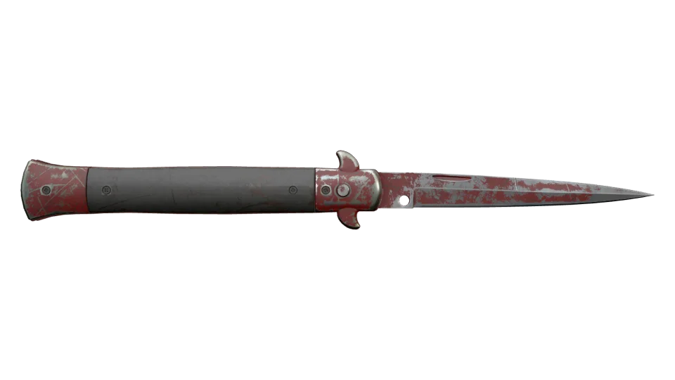 ★ Stiletto Knife | Crimson Web (Battle-Scarred) 缩略图