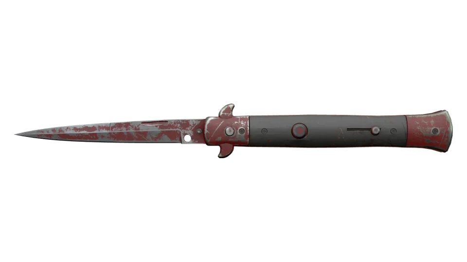 ★ Stiletto Knife | Crimson Web (Battle-Scarred)