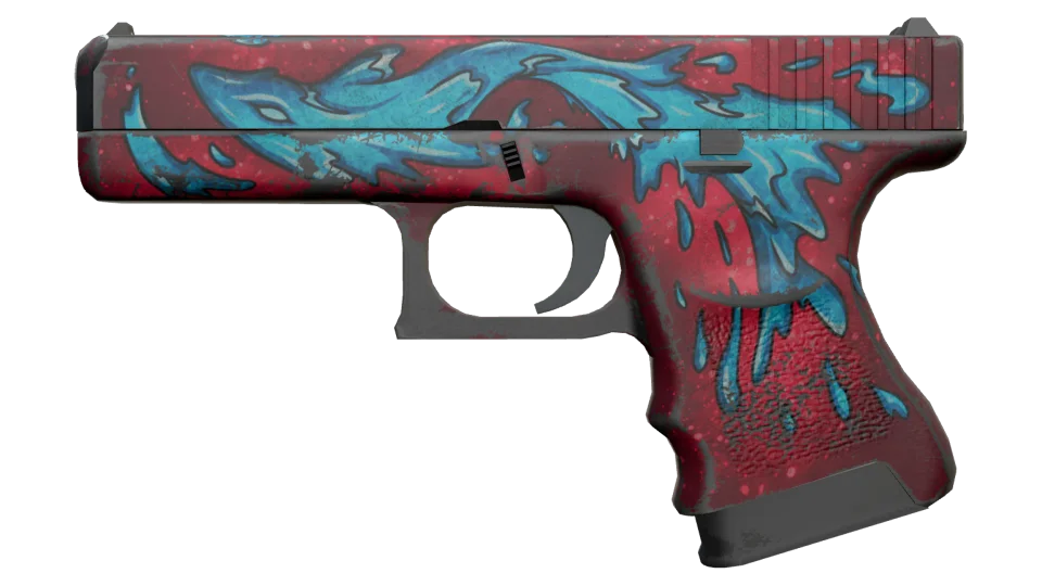 Glock-18 | Water Elemental (Battle-Scarred)