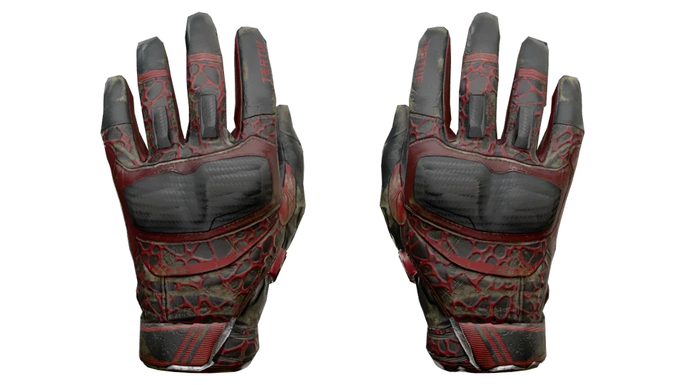 ★ Moto Gloves | Blood Pressure (Battle-Scarred)