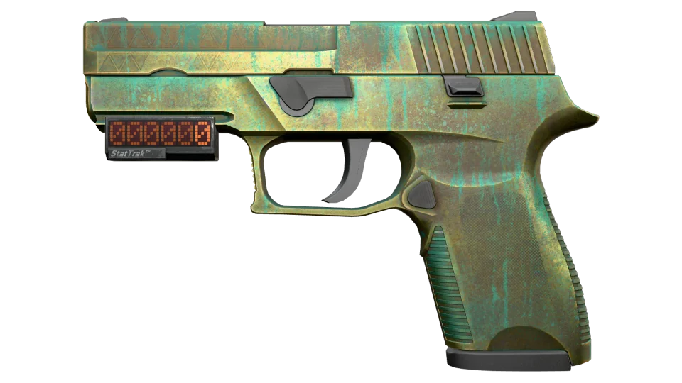 StatTrak™ P250 | Verdigris (Battle-Scarred)