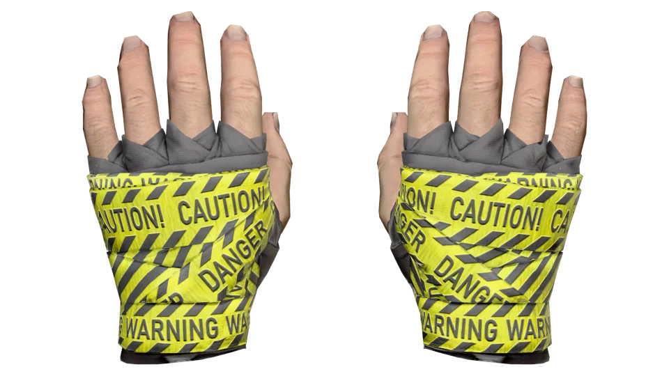 ★ Hand Wraps | CAUTION! (Factory New)
