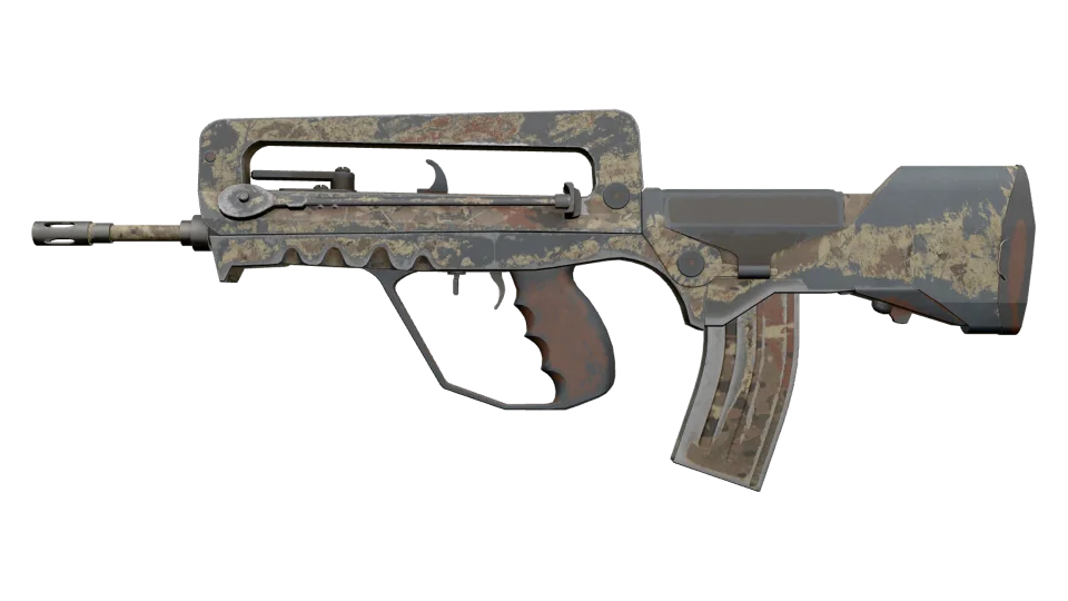 FAMAS | CaliCamo (Battle-Scarred)