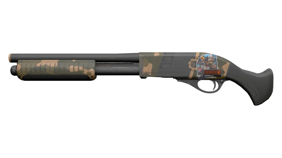 StatTrak™ Sawed-Off | Black Sand (Well-Worn)