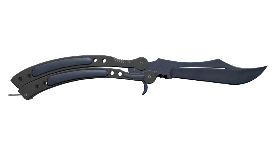 ★ Butterfly Knife | Blue Steel (Battle-Scarred) thumbnail
