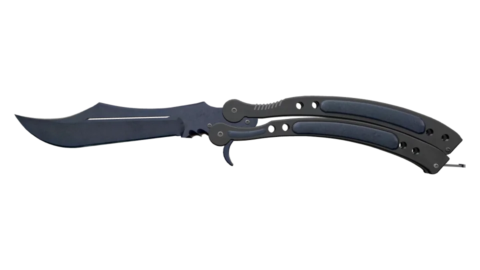 ★ Butterfly Knife | Blue Steel (Battle-Scarred) thumbnail