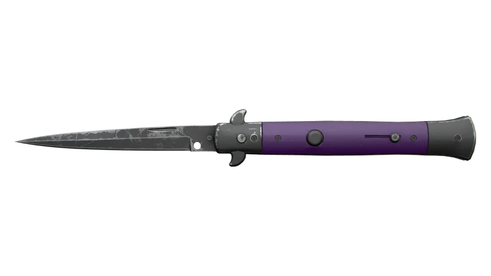 ★ Stiletto Knife | Ultraviolet (Battle-Scarred) thumbnail