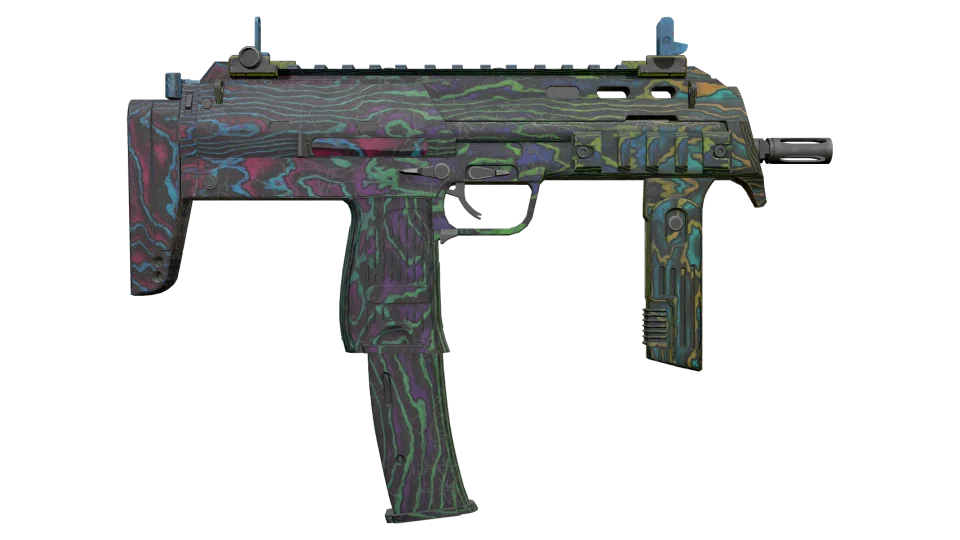 StatTrak™ MP7 | Neon Ply (Battle-Scarred) thumbnail