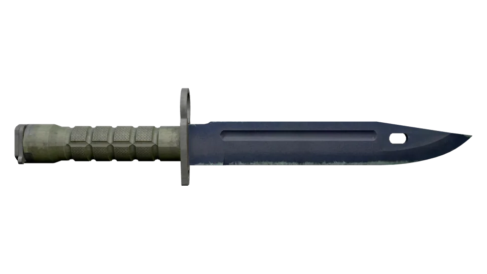★ Bayonet | Blue Steel (Battle-Scarred) thumbnail