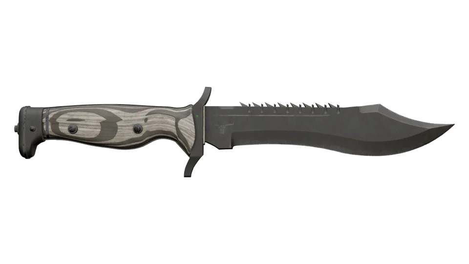 Miniature de ★ Bowie Knife | Black Laminate (Well-Worn)