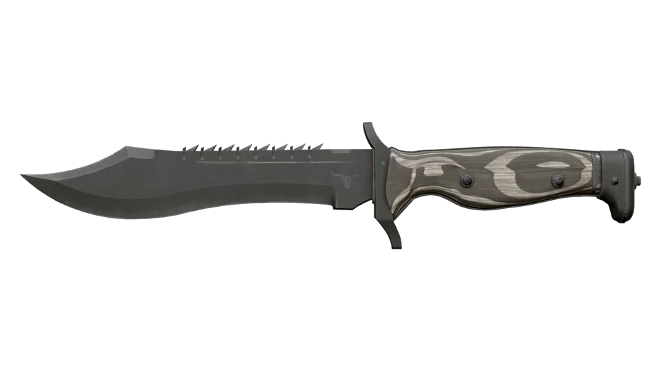Miniature de ★ Bowie Knife | Black Laminate (Well-Worn)