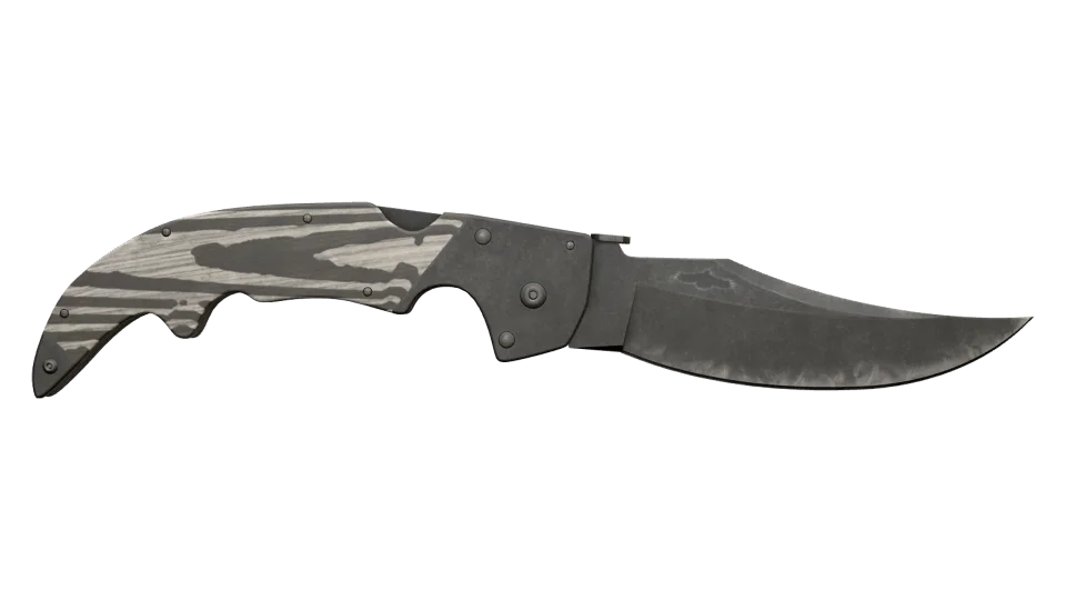 ★ Falchion Knife | Black Laminate (Well-Worn) thumbnail