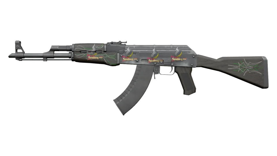 AK-47 | Emerald Pinstripe (Battle-Scarred)