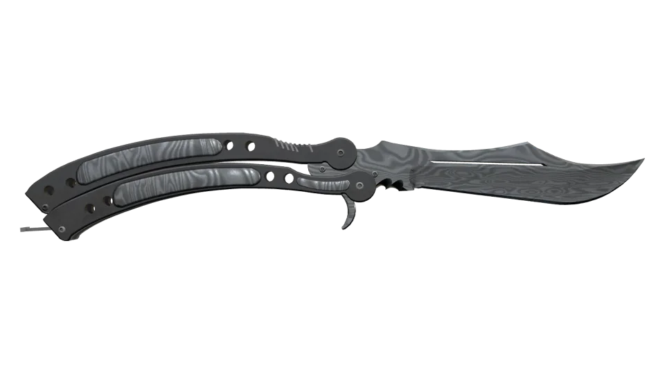 Miniatura de ★ Butterfly Knife | Damascus Steel (Well-Worn)