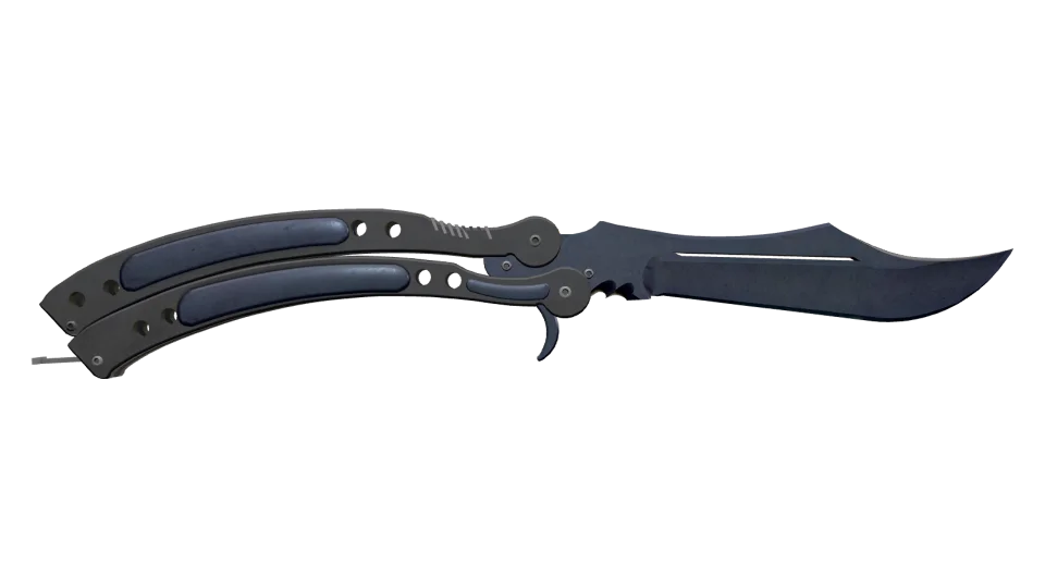 ★ Butterfly Knife | Blue Steel (Battle-Scarred) thumbnail