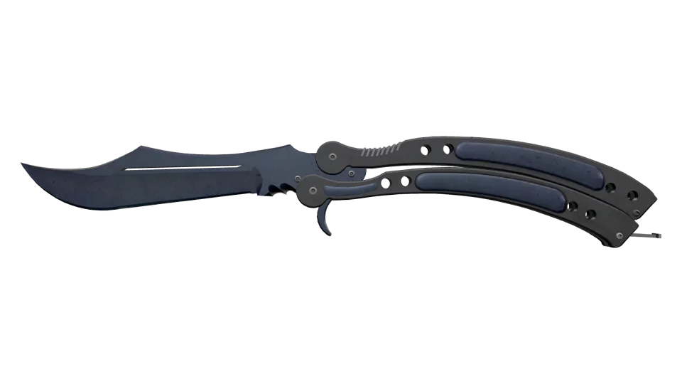 ★ Butterfly Knife | Blue Steel (Battle-Scarred)