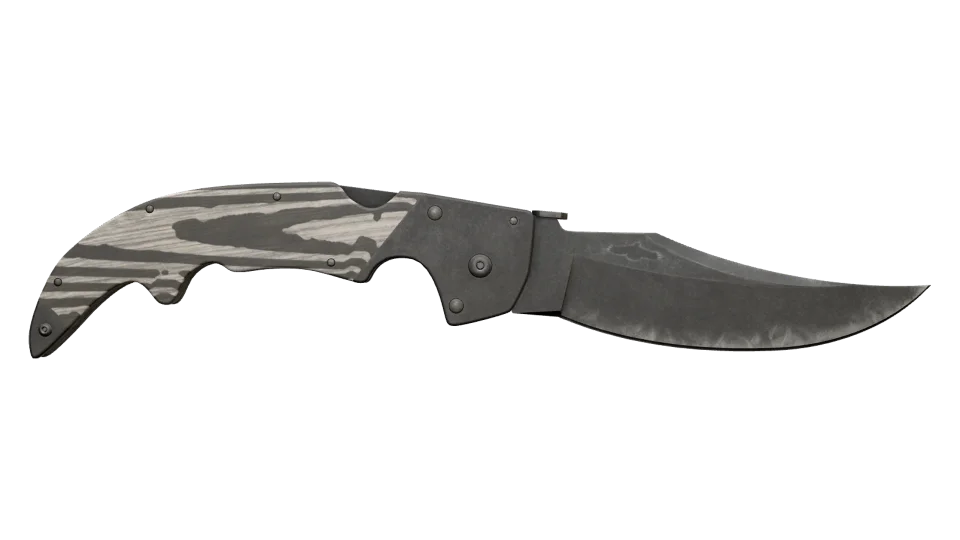 ★ Falchion Knife | Black Laminate (Well-Worn) thumbnail