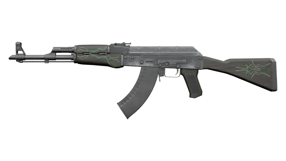 AK-47 | Emerald Pinstripe (Battle-Scarred) thumbnail