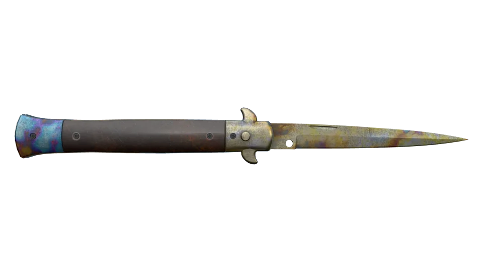 ★ Stiletto Knife | Case Hardened (Well-Worn) thumbnail