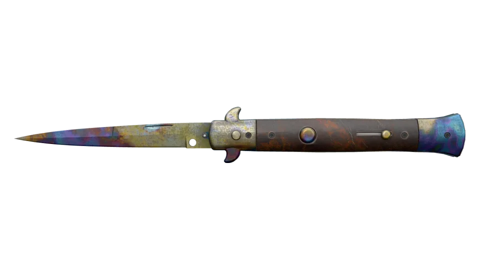 ★ Stiletto Knife | Case Hardened (Well-Worn) thumbnail