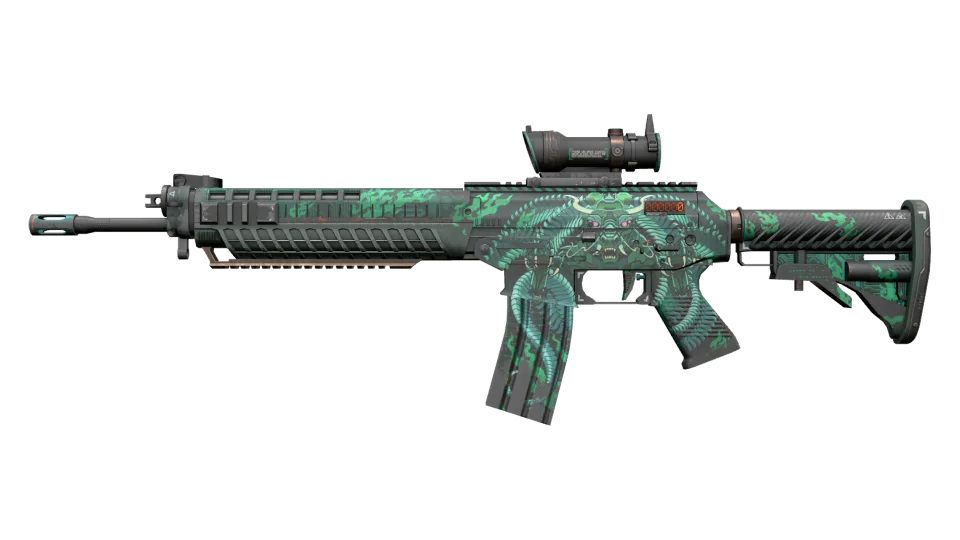 StatTrak™ SG 553 | Dragon Tech (Field-Tested)