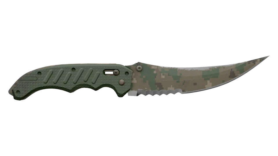 ★ Flip Knife | Forest DDPAT (Well-Worn) thumbnail