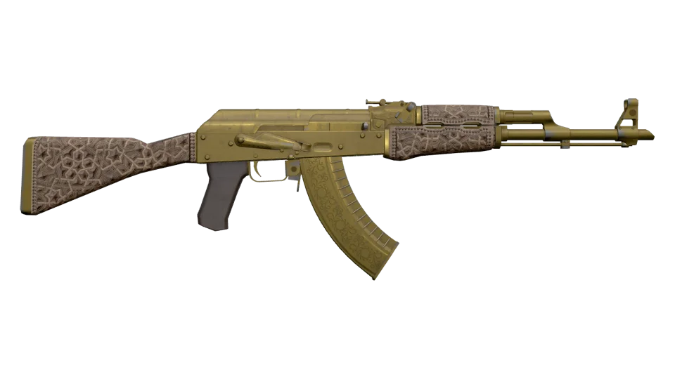Souvenir AK-47 | Gold Arabesque (Battle-Scarred) thumbnail