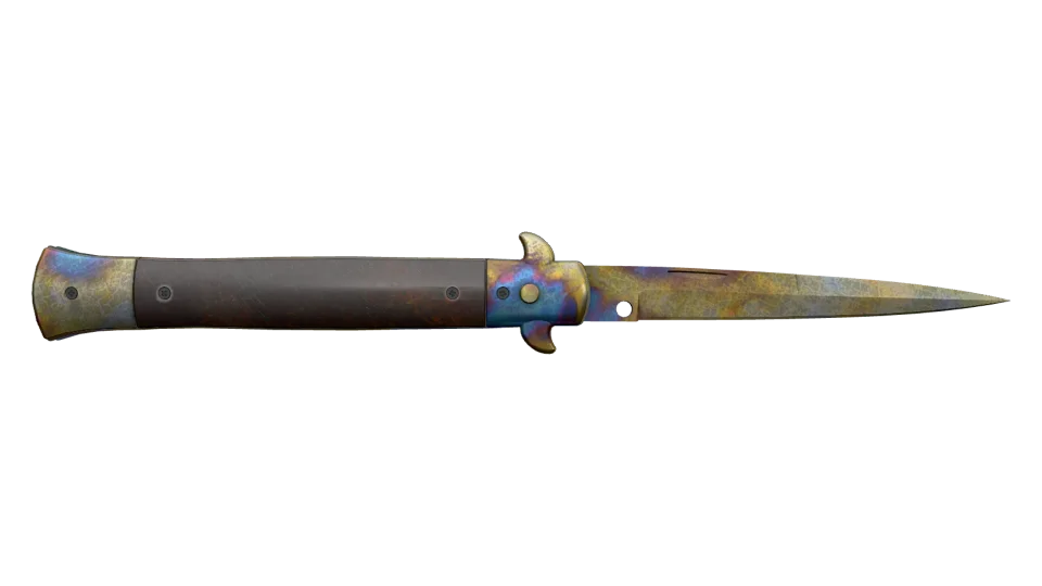 ★ Stiletto Knife | Case Hardened (Well-Worn) thumbnail