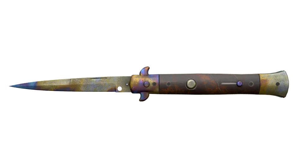★ Stiletto Knife | Case Hardened (Well-Worn) thumbnail